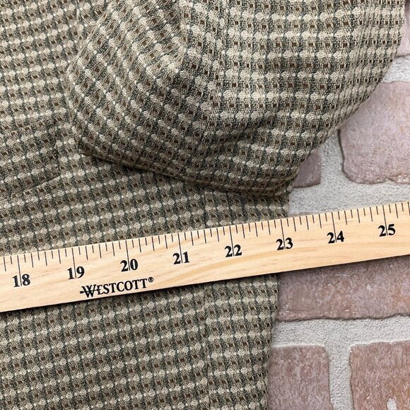 Bachrach Blazer Men 42L‎ Beige Gray Check Woven Classic Jacket Wool Canada VTG - Picture 5 of 15